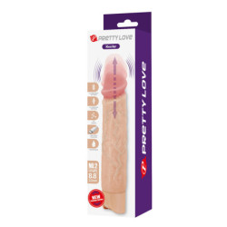 PRETTY LOVE - DILDO VIBRADOR REALISTA KESSLER CON 10 MODOS DE VIBRACIÓN Y 10 INTENSIDADES, 22 CM NATURAL
