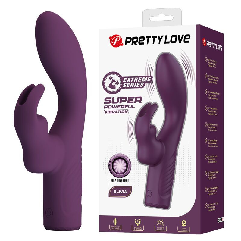 AMOR PRECIOSO - VIBRADOR RECARGABLE CON FORMA DE CONEJO OLIVIA 10 FUNCIONES