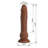 PRETTY LOVE - DILDO VIBRATORIO EREN 20,5 CM Ø 4,5 CM MARRÓN