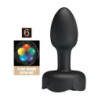 PRETTY LOVE - TAPÓN ANAL VIBRATORIO RECARGABLE CON 10 MODOS, COLOR NEGRO