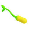 PRETTY LOVE - HUEVO VIBRADOR CONTROLADO POR APP PULSEN, 12 FUNCIONES, RECARGABLE POR USB, VERDE-AMARILLO