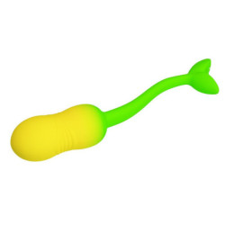 PRETTY LOVE - HUEVO VIBRADOR CONTROLADO POR APP PULSEN, 12 FUNCIONES, RECARGABLE POR USB, VERDE-AMARILLO