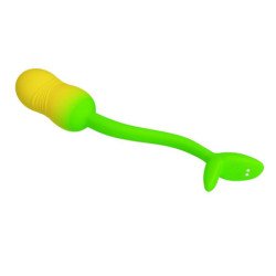 PRETTY LOVE - HUEVO VIBRADOR CONTROLADO POR APP PULSEN, 12 FUNCIONES, RECARGABLE POR USB, VERDE-AMARILLO