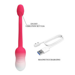 PRETTY LOVE - HUEVO VIBRATORIO CONTROLADO POR APP PULSEN, 12 FUNCIONES, RECARGABLE POR USB, ROSA
