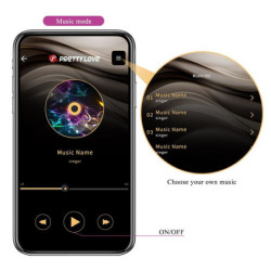 PRETTY LOVE - HUEVO VIBRATORIO CONTROLADO POR APP PULSEN, 12 FUNCIONES, RECARGABLE POR USB, ROSA