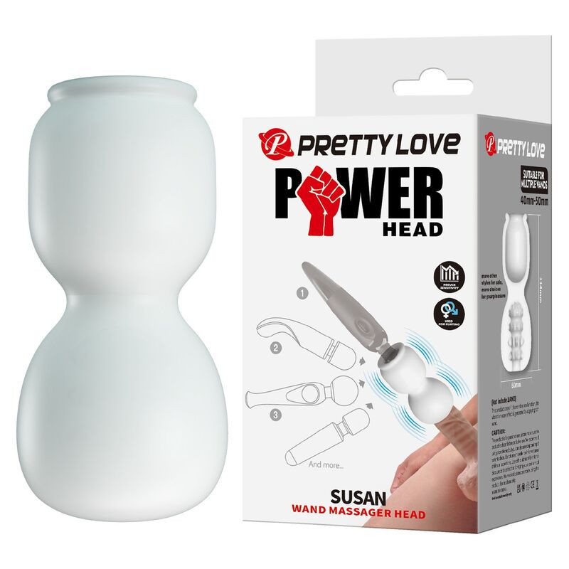 PRETTY LOVE - ACCESORIO DE MASAJEADOR DE CABEZA SUSAN POWER WAND Ø 6,5 CM