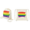 ORGULLO - MOCHILA DE ALGODÓN CON LA BANDERA LGBT