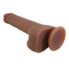 PRETTY LOVE - VIBRADOR REALISTA DE EMPUJE JONATHAN CON CONTROL REMOTO MARRÓN