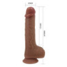 PRETTY LOVE - TOMMY VIBRADOR REALISTA CON EMPUJE Y CONTROL REMOTO MARRÓN OSCURO