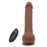 PRETTY LOVE - TOMMY VIBRADOR REALISTA CON EMPUJE Y CONTROL REMOTO MARRÓN OSCURO