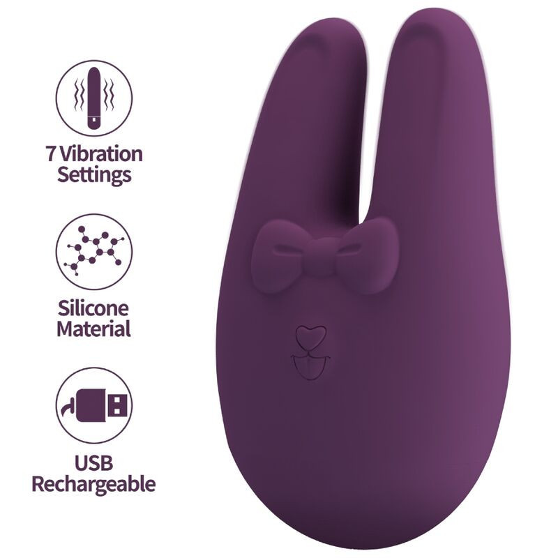 ROMANCE - ESTIMULADOR EXTERNO BUNNY CON 7 MODOS DE VIBRACIÓN