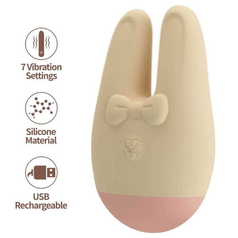 ROMANCE - ESTIMULADOR EXTERNO BUNNY CON 7 MODOS DE VIBRACIÓN