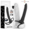 INTENSE- DILDO ANAL LUCAS CON ANILLO PARA PENE Y TESTÍCULOS DE SILICONA