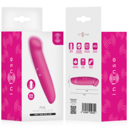 INTENSE- VIBRADOR DE PUNTO G PHIL ROSA 13 CM