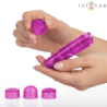MASAJEADOR INTENSO KURT MINI CON 4 CABEZALES INTERCAMBIABLES, COLOR ROSA