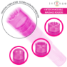MASAJEADOR INTENSO KURT MINI CON 4 CABEZALES INTERCAMBIABLES, COLOR ROSA