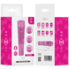 MASAJEADOR INTENSO KURT MINI CON 4 CABEZALES INTERCAMBIABLES, COLOR ROSA