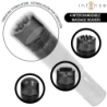 MASAJEADOR INTENSO KURT MINI CON 4 CABEZALES INTERCAMBIABLES NEGRO