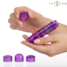 MASAJEADOR INTENSO KURT MINI CON 4 CABEZALES INTERCAMBIABLES, COLOR MORADO