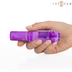 MASAJEADOR INTENSO KURT MINI CON 4 CABEZALES INTERCAMBIABLES, COLOR MORADO