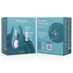 WOMANIZER - LIBERTY 2 ESTIMULADOR Y SUCCIÓN DE CLÍTORIS AZUL