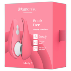 WOMANIZER - LIBERTY 2 ESTIMULADOR Y SUCCIÓN DE CLÍTORIS ROSA