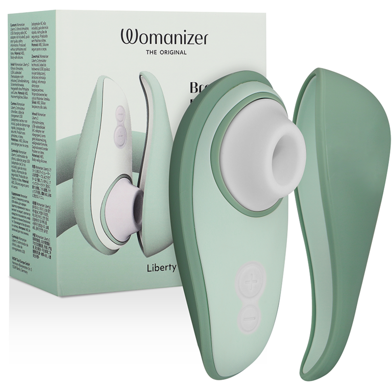 WOMANIZER - LIBERTY 2 ESTIMULADOR Y SUCCIÓN DEL CLÍTORIS VERDE CLARO