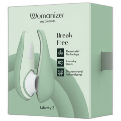 WOMANIZER - LIBERTY 2 ESTIMULADOR Y SUCCIÓN DEL CLÍTORIS VERDE CLARO