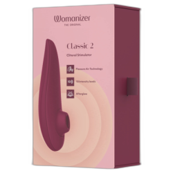 WOMANIZER - ESTIMULADOR CLITORAL CLÁSICO 2 DE BURDEOS