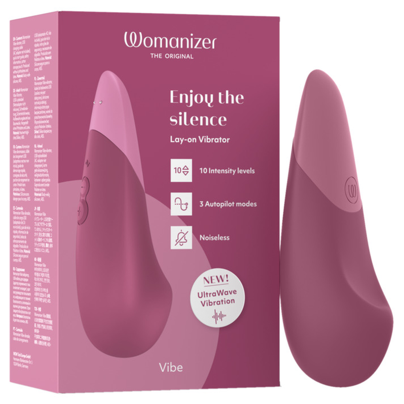 WOMANIZER - VIBRADOR SILENCIOSO DE RELLENO ROSA OSCURO