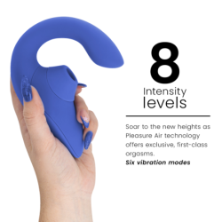 WOMANIZER - VIBRADOR ESTIMULADOR BLEND RABBIT AZUL VIBRANTE