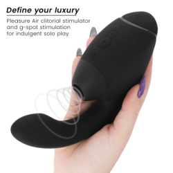 WOMANIZER - DUO NEXT ESTIMULADOR DOBLE DE CLITORAL Y PUNTO G NEGRO