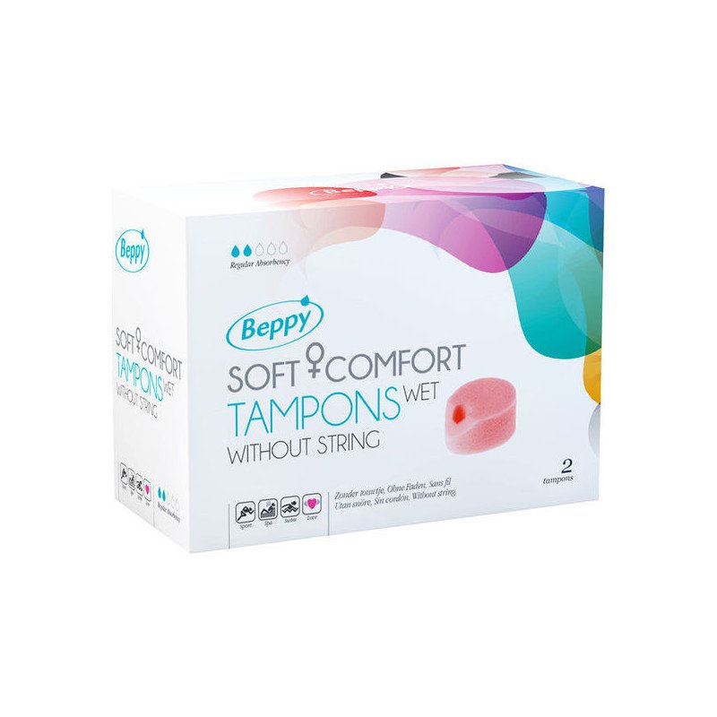 BEPPY - TAMPONES SUAVES Y CÓMODOS HÚMEDOS 2 UNIDADES