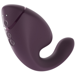 WOMANIZER - DUO NEXT ESTIMULADOR DOBLE DE CLITORAL Y PUNTO G MORADO OSCURO
