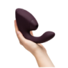 WOMANIZER - DUO NEXT ESTIMULADOR DOBLE DE CLITORAL Y PUNTO G MORADO OSCURO