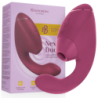 WOMANIZER - DUO NEXT ESTIMULADOR DOBLE DE CLITORAL Y PUNTO G ROSA OSCURO