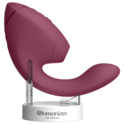 WOMANIZER - DUO NEXT ESTIMULADOR DOBLE DE CLITORAL Y PUNTO G ROSA OSCURO
