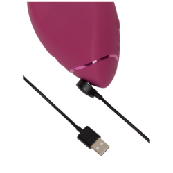 WOMANIZER - DUO NEXT ESTIMULADOR DOBLE DE CLITORAL Y PUNTO G ROSA OSCURO