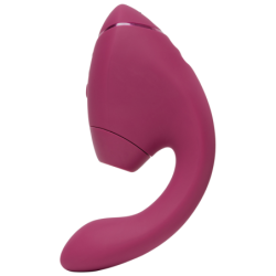 WOMANIZER - DUO NEXT ESTIMULADOR DOBLE DE CLITORAL Y PUNTO G ROSA OSCURO