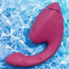 WOMANIZER - DUO NEXT ESTIMULADOR DOBLE DE CLITORAL Y PUNTO G ROSA OSCURO