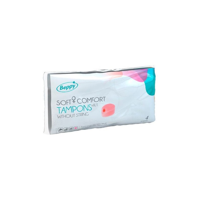 BEPPY - TAMPONES SUAVES Y CÓMODOS HÚMEDOS 4 UNIDADES