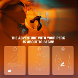 ARCWAVE - PERK MASAJEADOR DE PRÓSTATA VIBRATORIO CON DOBLE MOTOR Y MANDO A DISTANCIA NEGRO