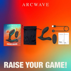 ARCWAVE - PERK MASAJEADOR DE PRÓSTATA VIBRATORIO CON DOBLE MOTOR Y MANDO A DISTANCIA NEGRO