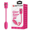 PRETTY LOVE - OLSON VIBRADOR TIPO BALA RECARGABLE CON CONTROLADOR CON CABLE ROSA