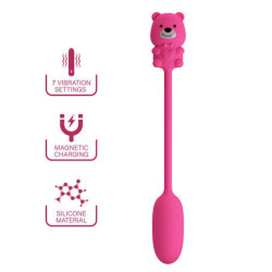 PRETTY LOVE - OLSON VIBRADOR TIPO BALA RECARGABLE CON CONTROLADOR CON CABLE ROSA