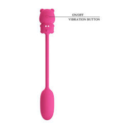 PRETTY LOVE - OLSON VIBRADOR TIPO BALA RECARGABLE CON CONTROLADOR CON CABLE ROSA