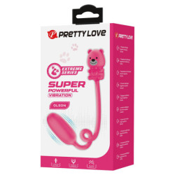 PRETTY LOVE - OLSON VIBRADOR TIPO BALA RECARGABLE CON CONTROLADOR CON CABLE ROSA
