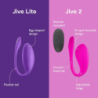 WE-VIBE - JIVE LITE VIBRADOR TIPO HUEVO PORTÁTIL CON CONTROL POR APP MORADO