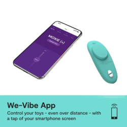 WE-VIBE - MOXIE+ VIBRADOR PARA BRAGUITAS CON PINZA MAGNÉTICA AGUAMARINA