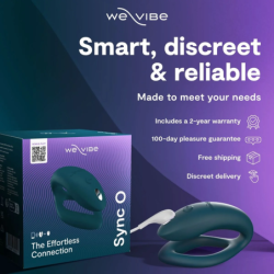 WE-VIBE - SYNC 2 VIBRADOR AJUSTABLE PARA PAREJAS VERDE TERCIOPELO